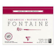 Μπλοκ Fontaine 18x24cm 300g CP-GF 25φυλλο Clairefontaine Rhodia