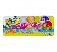 Σετ Νεροχρωμάτων Supertabs 24τεμ (+2πινέλα+λευκό) Jolly