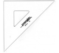 Τρίγωνο 45ο 25cm Χωρίς Αρίθμηση με Πατούρα Parallilo