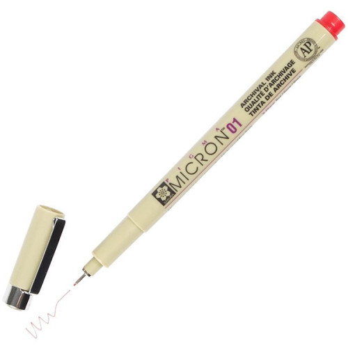 Μαρκαδόρος Micron Pigma Red 01 0,25mm Sakura Μαρκαδόρος Micron Pigma Red 01 0,25mm Sakura