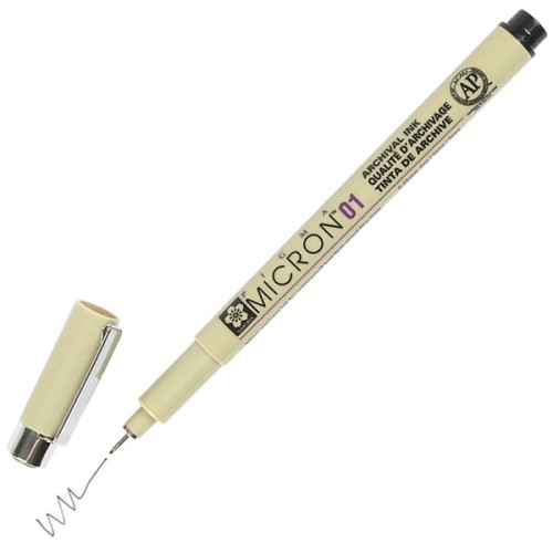 Μαρκαδόρος Micron Pigma Black 01 0,25mm Sakura Μαρκαδόρος Micron Pigma Black 01 0,25mm Sakura