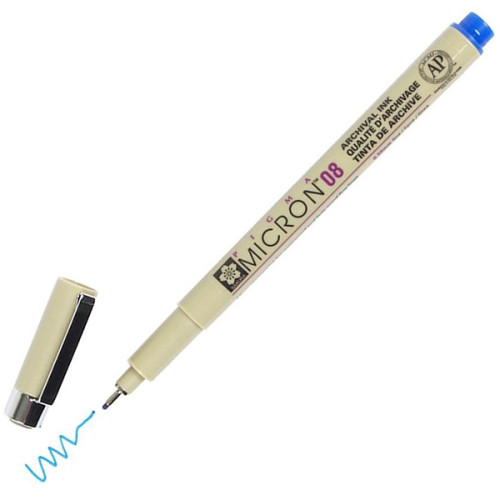 Μαρκαδόρος Micron Pigma Blue 08 0,50mm Sakura Μαρκαδόρος Micron Pigma Blue 08 0,50mm Sakura
