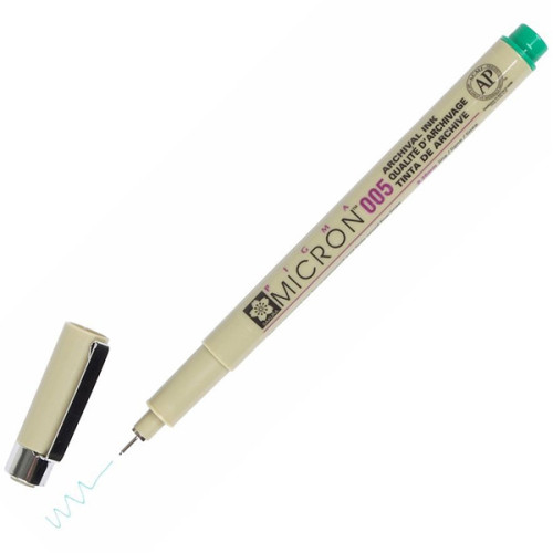 Μαρκαδόρος Micron Pigma Green 005 0,20mm Sakura Μαρκαδόρος Micron Pigma Green 005 0,20mm Sakura