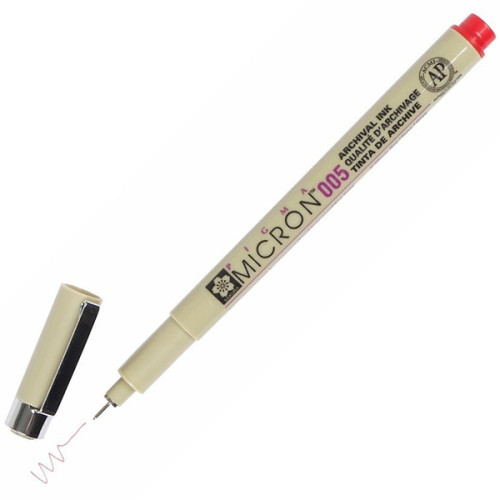 Μαρκαδόρος Micron Pigma Red 005 0,20mm Sakura Μαρκαδόρος Micron Pigma Red 005 0,20mm Sakura