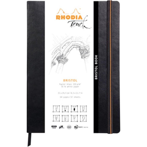 Μπλοκ Book Bristol 21x29,7cm 205g 32φυλλο Clairefontaine Rhodia Μπλοκ Book Bristol 21x29,7cm 205g 32φυλλο Clairefontaine Rhodia