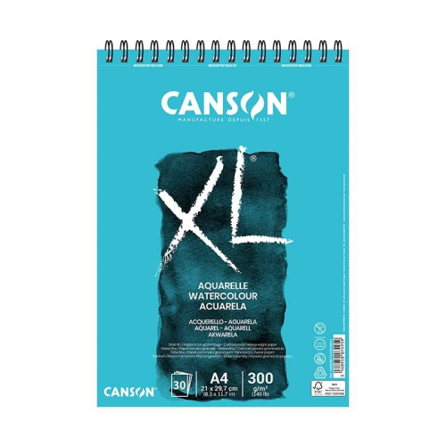 Μπλοκ Σπιράλ XL 21x29,7cm 300gr 30φυλλο Canson