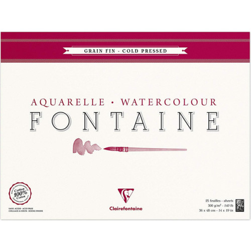 Μπλοκ Fontaine 36x48cm 300g CP-GF 25φυλλο Clairefontaine Rhodia Μπλοκ Fontaine 36x48cm 300g CP-GF 25φυλλο Clairefontaine Rhodia