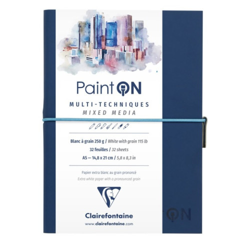 Book Mixed Media Paint`ON Grain 14,8x21cm 32φ 250g Clairefontaine Book Mixed Media Paint`ON Grain 14,8x21cm 32φ 250g Clairefontaine