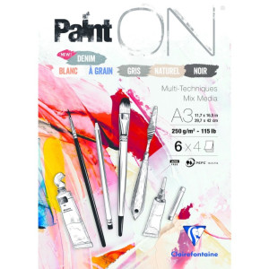 Μπλοκ Mixed Media Paint`ON Assembly 29,7x42cm 24φ 250g Clairefontaine