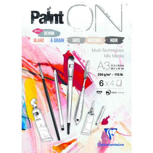 Μπλοκ Mixed Media Paint`ON Assembly 29,7x42cm 24φ 250g Clairefontaine Μπλοκ Mixed Media Paint`ON Assembly 29,7x42cm 24φ 250g Clairefontaine