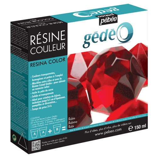 Ρητίνη Χύτευσης 150ml Colour Resin Ruby Pebeo Ρητίνη Χύτευσης 150ml Colour Resin Ruby Pebeo