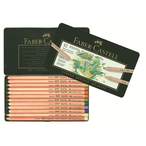 Σετ Μολύβια Παστέλ Pitt Pastel 12τεμ Faber Castell Σετ Μολύβια Παστέλ Pitt Pastel 12τεμ Faber Castell