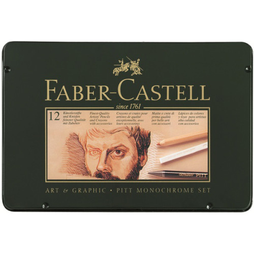 Σετ Pitt Monochrome 12τεμ 112960 Faber Castell
