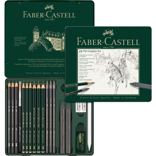 Σετ Pitt Graphite 19τεμ. 112973 Faber Castell Σετ Pitt Graphite 19τεμ. 112973 Faber Castell