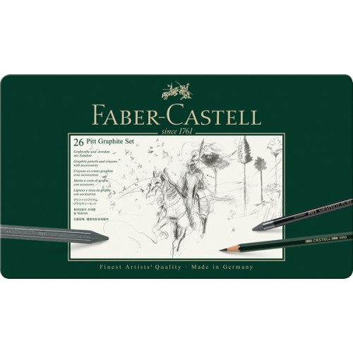 Σετ Pitt Graphite 26τεμ. 112974 Faber Castell Σετ Pitt Graphite 26τεμ. 112974 Faber Castell