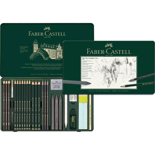 Σετ Pitt Graphite 26τεμ. 112974 Faber Castell Σετ Pitt Graphite 26τεμ. 112974 Faber Castell