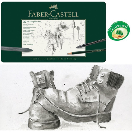 Σετ Pitt Graphite 26τεμ. 112974 Faber Castell Σετ Pitt Graphite 26τεμ. 112974 Faber Castell