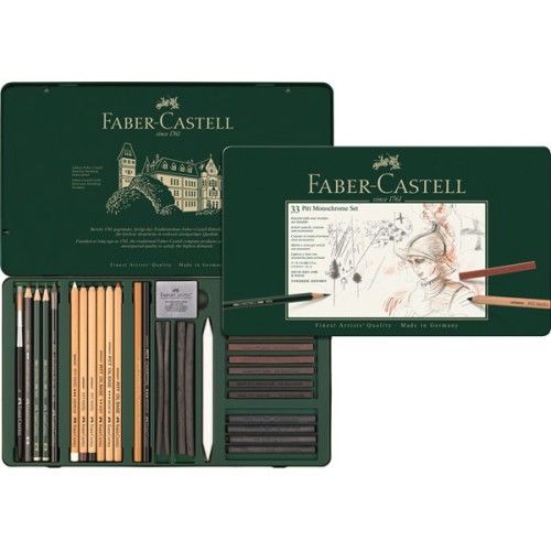 Σετ Pitt Monochrome 33τεμ 112977 Faber Castell Σετ Pitt Monochrome 33τεμ 112977 Faber Castell