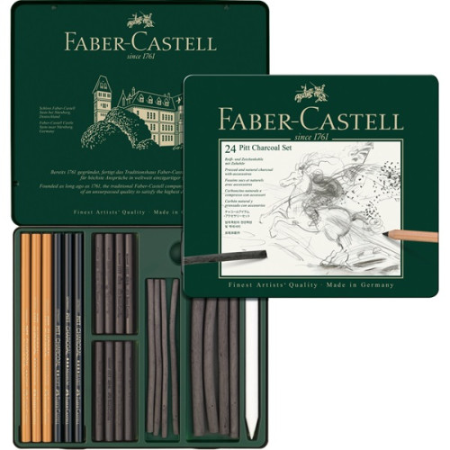 Σετ Pitt Charcoal 24τεμ 112978 Faber Castell Σετ Pitt Charcoal 24τεμ 112978 Faber Castell