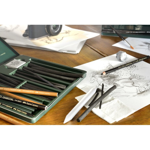 Σετ Pitt Charcoal 24τεμ 112978 Faber Castell Σετ Pitt Charcoal 24τεμ 112978 Faber Castell