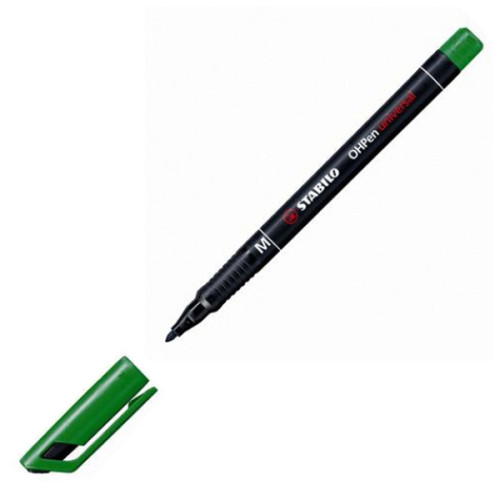 Μαρκαδόρος OHPen Universal M Green Stabilo Μαρκαδόρος OHPen Universal M Green Stabilo