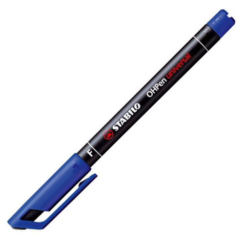 Μαρκαδόρος OHPen Universal F Blue Stabilo Μαρκαδόρος OHPen Universal F Blue Stabilo