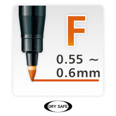 Μαρκαδόρος Lumocolor 318 F Black Staedler Μαρκαδόρος Lumocolor 318 F Black Staedler