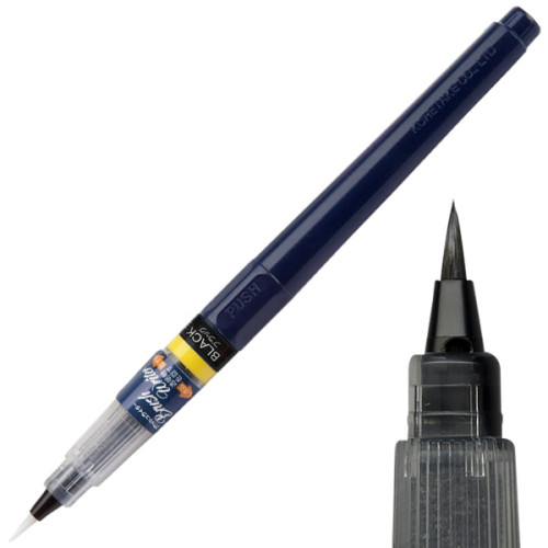 Μαρκαδόρος Με Συνθετ. Τρίχα Pigment Ink Brush Writer Black Kuretake Μαρκαδόρος Με Συνθετ. Τρίχα Pigment Ink Brush Writer Black Kuretake