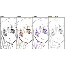 Μαρκαδόροι Σετ 5τεμ Mangaka 01 Kuretake