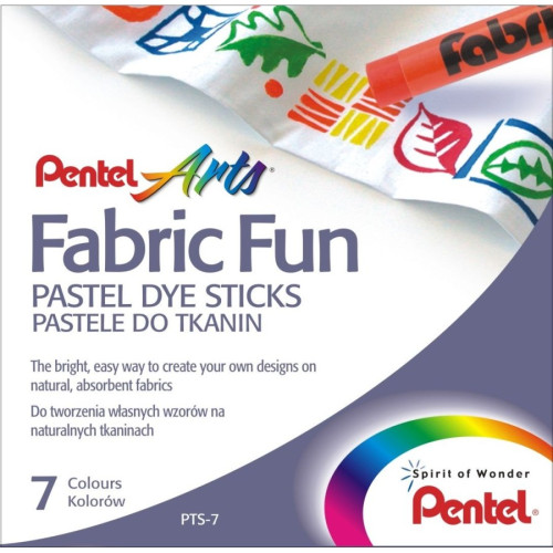 Παστέλ Ξηρό Για Ύφασμα Pentel 7 Χρωμάτων Παστέλ Ξηρό Για Ύφασμα Pentel 7 Χρωμάτων