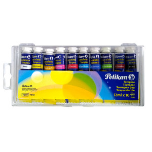 Τέμπερα Σετ 10τεμ 12ml Pelikan
