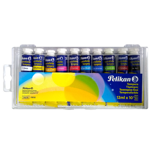 Τέμπερα Σετ 10τεμ 12ml Pelikan