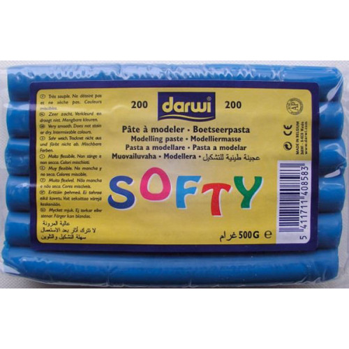 Πλαστελίνη Softy 500gr Μπλε 200 Πλαστελίνη Softy 500gr Μπλε 200