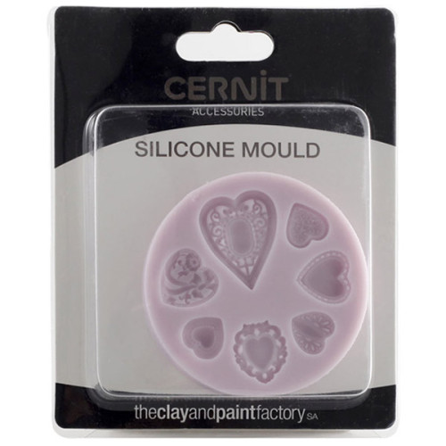 Καλούπι Σιλικόνης Hearts 7cm Cernit Καλούπι Σιλικόνης Hearts 7cm Cernit