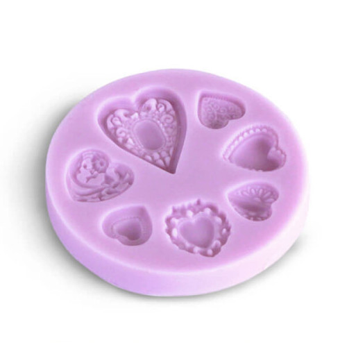 Καλούπι Σιλικόνης Hearts 7cm Cernit Καλούπι Σιλικόνης Hearts 7cm Cernit