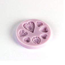Καλούπι Σιλικόνης Hearts 7cm Cernit Καλούπι Σιλικόνης Hearts 7cm Cernit