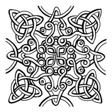 Φύλλα Ανάγλυφα Celtic Knot 90x90mm Cernit