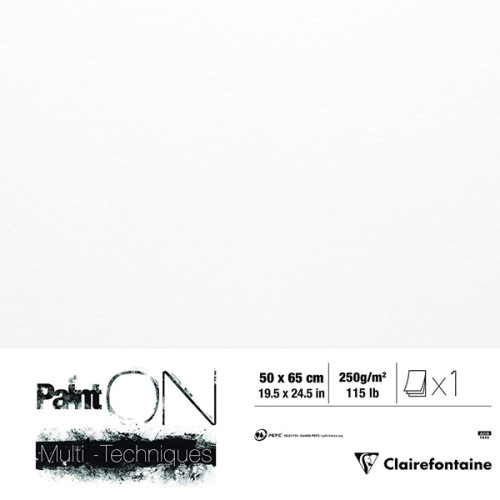Χαρτί Mixed Media Paint`ON Blanc 50x65cm 250g Clairefontaine Χαρτί Mixed Media Paint`ON Blanc 50x65cm 250g Clairefontaine