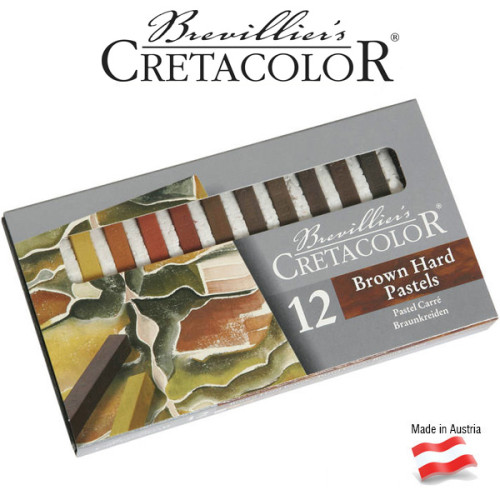 Σετ Καρέ Παστέλ 12τεμ Brown Cretacolor Σετ Καρέ Παστέλ 12τεμ Brown Cretacolor