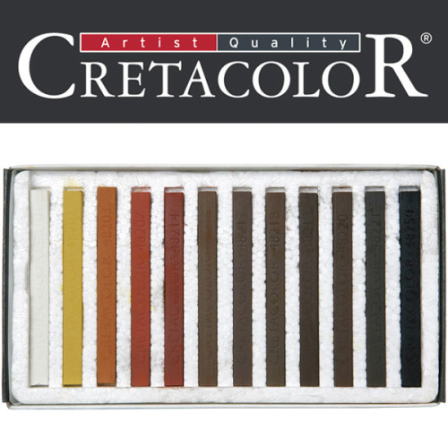 Σετ Καρέ Παστέλ 12τεμ Brown Cretacolor Σετ Καρέ Παστέλ 12τεμ Brown Cretacolor