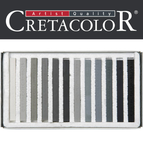 Σετ Καρέ Παστέλ 12τεμ Gray Cretacolor Σετ Καρέ Παστέλ 12τεμ Gray Cretacolor