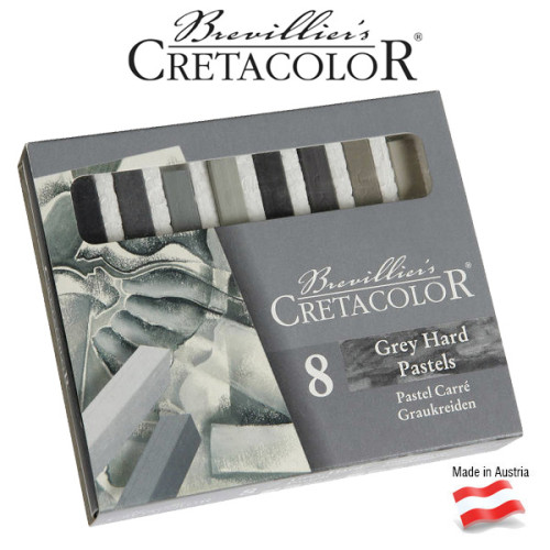 Σετ Καρέ Παστέλ 8τεμ Gray Cretacolor Σετ Καρέ Παστέλ 8τεμ Gray Cretacolor