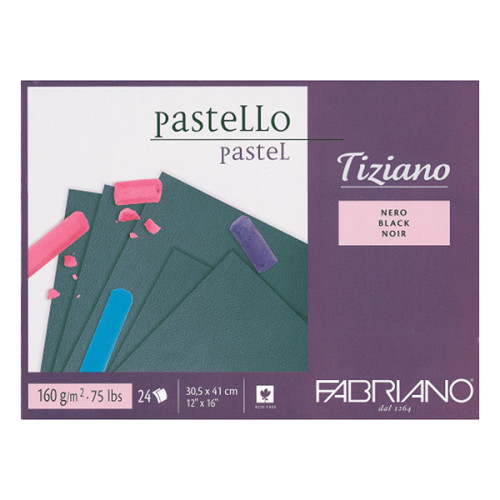 Μπλοκ Pastelo Μαύρο 23x30,5cm 160gr 24φυλλο Fabriano Μπλοκ Pastelo Μαύρο 23x30,5cm 160gr 24φυλλο Fabriano