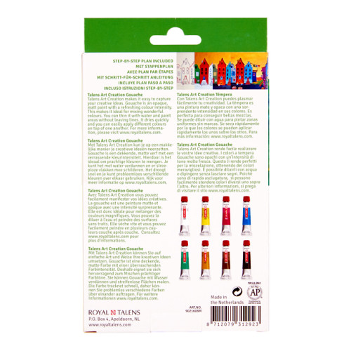 Σετ Τέμπερες Art Creation 8τεμ 12ml Talens