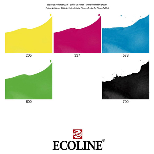 Μελάνια Σετ Ecoline 5x30ml Talens Μελάνια Σετ Ecoline 5x30ml Talens