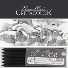 Μύτη 5,6mm Κάρβουνο Soft 6τεμ Cretacolor Μύτη 5,6mm Κάρβουνο Soft 6τεμ Cretacolor