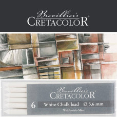Μύτη 5,6mm White Chalk Dry Medium 6τεμ Cretacolor Μύτη 5,6mm White Chalk Dry Medium 6τεμ Cretacolor