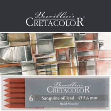 Μύτη 5,6mm Sanguine Oil 6τεμ Cretacolor Μύτη 5,6mm Sanguine Oil 6τεμ Cretacolor
