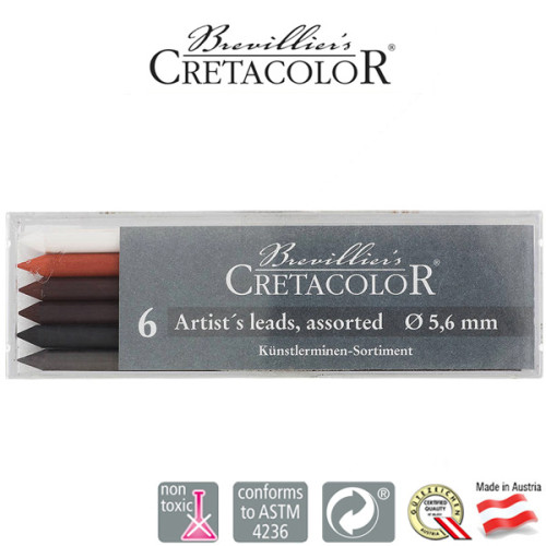 Μύτη 5,6mm - 6 Διαφορετικές Μύτες Cretacolor Μύτη 5,6mm - 6 Διαφορετικές Μύτες Cretacolor