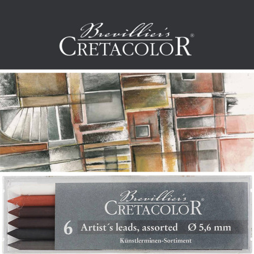 Μύτη 5,6mm - 6 Διαφορετικές Μύτες Cretacolor Μύτη 5,6mm - 6 Διαφορετικές Μύτες Cretacolor